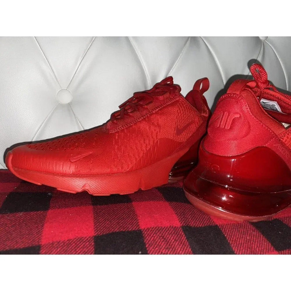 Nike Air Max 270 University Triple Red Men's Size 10 BRAND NEW - Picture 6 of 12